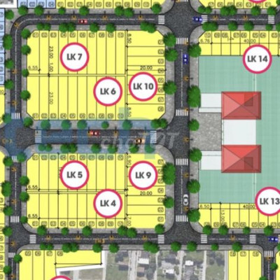 Đất sổ đỏ Khu phố chợ Điện Nam Bắc, đường 5m5