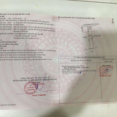 Cần bán gấp lô đất