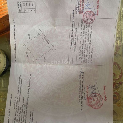 Hàng Hiếm! Bình Giang TB  giá 190 tr.DT 19*18 .