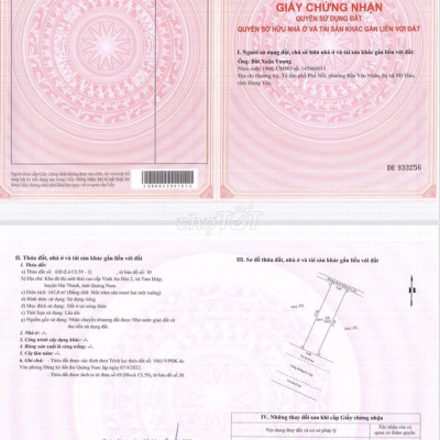 Đất sổ đỏ 162m2 đường KĐT Vịnh An Hòa, Quảng Nam