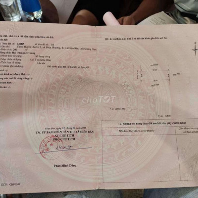 Cần bán nhanh lô 200m2 ngay khu du lịch sinh thái