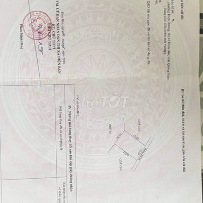 Đất sổ Hồng gần biển điện dương 200m2