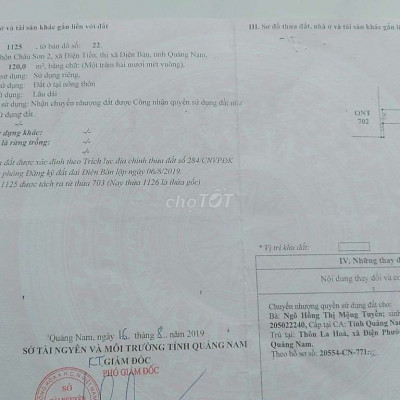 Dât thô cư,12m2 châu sơn2,diên tiến,dien ban,qnam