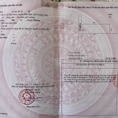 300m2, đất biệt thự, 2.5 tỷ, xã Điện Hoà, Điện Bàn Quảng Nam