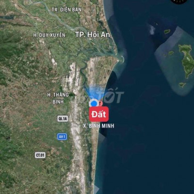 KẸT BÁN GẤP 343 M2 ĐẤT SÁT BIỂN GẦN HỘI AN