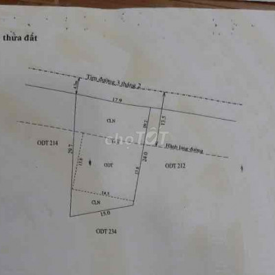 Đất mặt tiền 3/2 giá sụp hầm