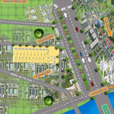 12 lô đất Điện Phương gần sát QL 1A 6xx triệu