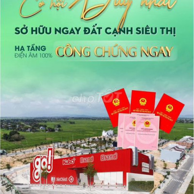 LÔ ĐỘC TÔN 100M2 MẶT TIỀN QUỐC LỘ 1A- TT ĐIỆN BÀN- GIÁ CHỊU LỖ 300TR