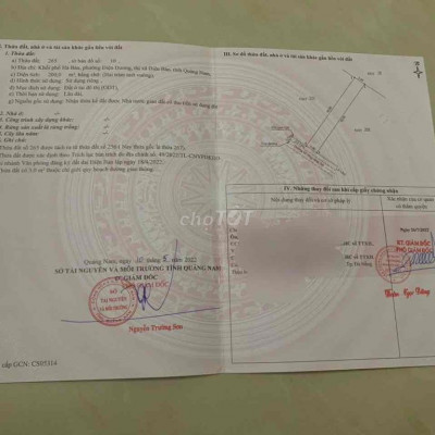 Chính chủ cần bán Lô Đất 200m2  Khố phố Hà Bản, Điện Dương, Điện Bàn ,