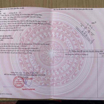 Lô góc 2 mặt tiền 140m2 ngang 10m giá 400 triệu tại TX Điện Bàn