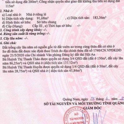 Bán gấp nhà mặt tiền phố cổ hội an