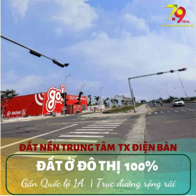 Sở Hữu Đất Nền khu vực Điện Bàn Với 650 triệu