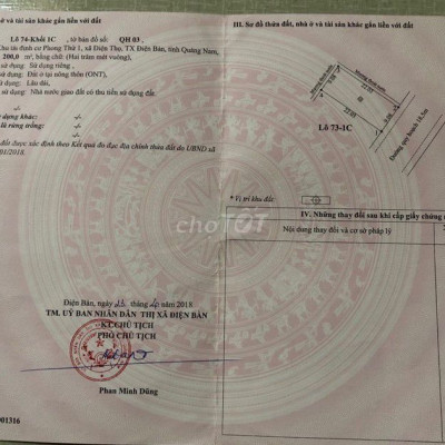 Đang cần tiền bán gấp lô đất giá sụp hầm