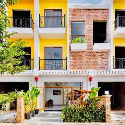 Cho thuê nhà 3 tầng 4 căn hộ, full nội thất, đối diện Rừng dừa 7 mẫu