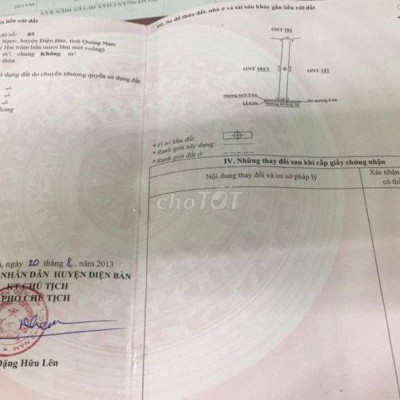 bán lô đất tại phường Điện Ngọc, Quảng Nam .