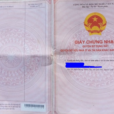 Bán 1 lô đất ở 200 m2