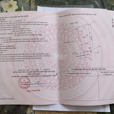 Đất 142m2, có 63m2 đất Ở, view đồng, gần núi, thời tiết mát mẻ