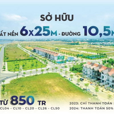 đất biển vịnh an hòa cách sân bay chu lai 7km giá 12tr/m2