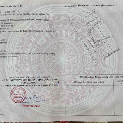 Sổ Hồng Trao Tay - Đất 2MT Khu Phố Chợ Điện Nam Bắc