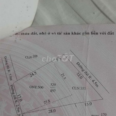 Bán lô nhà vườn Xã duy tân