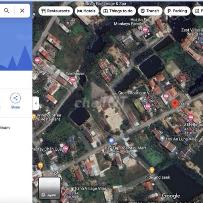 Bán lô đất biệt thự 706m2 đường ĐX18 Hội An gần biển giá chỉ 20tr/m2