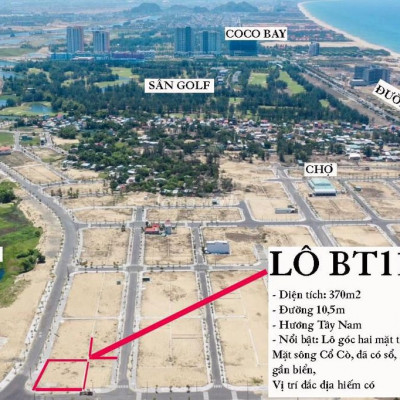 Chủ sập hầm bán đât Biệt thự nằm mặt tiền sông Cổ cò chỉ 18,5tr/m2