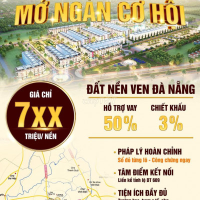 Bán Đất Đô thị tại Điện Bàn, Đã có sổ đỏ. Giá rẻ vị trí đẹp