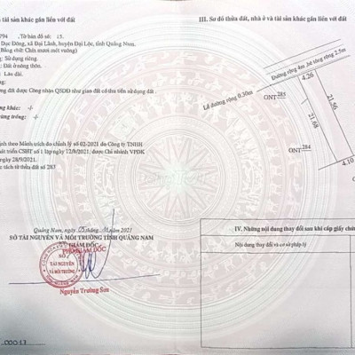 Chính chủ bán lô đất Đại Lộc khu dân cư