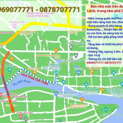 Bán nhà mặt phố Cao Hồng Lãnh, trung tâm phố cổ Hội An