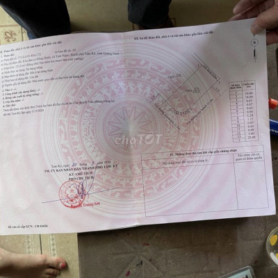 Lô góc 225m2 đường QH 11m5 song song Trần Cao Vân nd TP Tam Kỳ, bao sổ