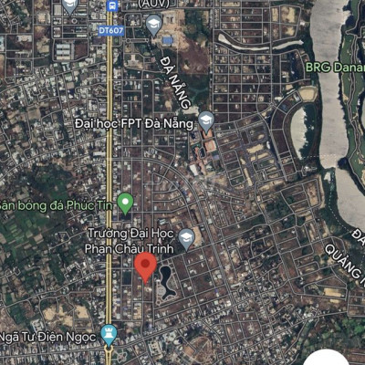 Cho thuê đất Khu đô thị 1B Vĩnh Điện 120m2 mặt tiền đường 23m