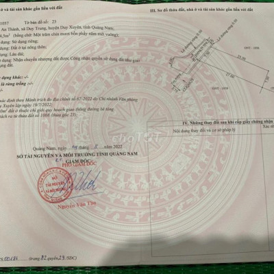 ĐẤT DUY XUYÊN 500 TRIỆU