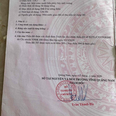 Điện Tiến , 115m2 , đường bê tông 5m , gần cây xăng Hoàng Thạnh