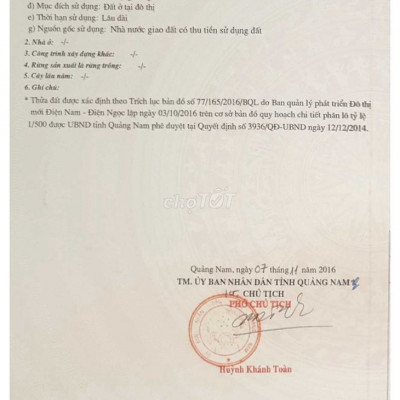 Cho thuê đất 100m2, mặt tiền Quách Thị Trang, Điện Nam Trung,Quảng Nam