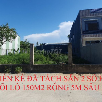 *** lô cuối 150m2 sổ hồng riêng, mặt tiền đường 5m5 Điền Bàn