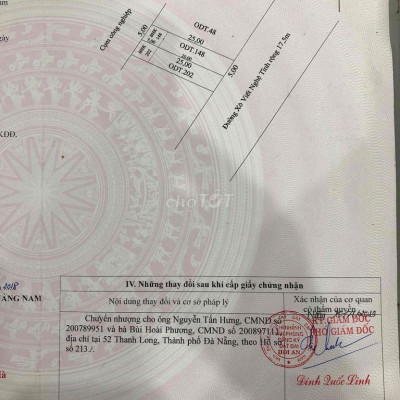 lô đất mặt tiền 125m2 Hội An, Quảng Nam