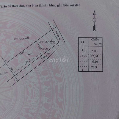 Bán đất thôn Tất Viên xã Bình phục