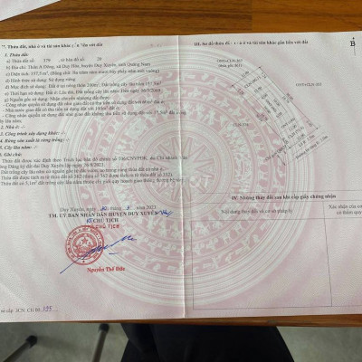 Đất biệt thự 360m2 mặt tiền Duy Xuyên