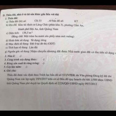 bán lô đất biển an bàng hội an lô góc 2 mặt tiền