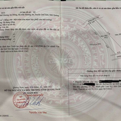 Đât ở Tt Hương An - Quảng Nam