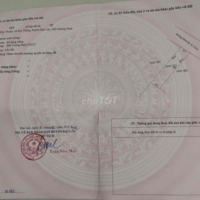 Đất vị trí đẹp Đại Lộc CHÍNH CHỦ