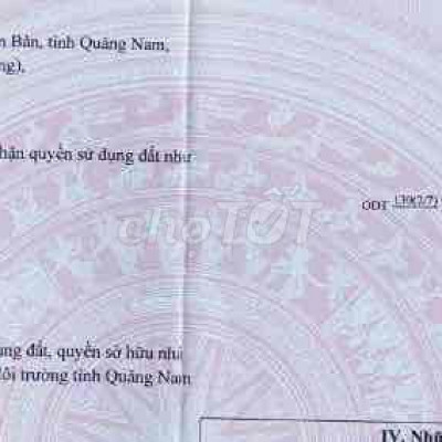 bán lô đất khối tứ ngân-Điện Ngọc-Đà Nẵng