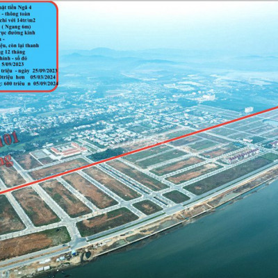 Chỉ cần 834tr - đã đầu tư  lô đất trục đường 25m - đối diện mặt vịnh