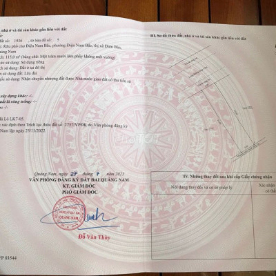 Gia đình cần tiền bán nhanh lô đất ngay khu chợ điện nam Bắc