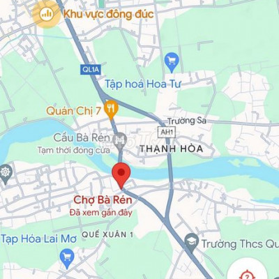 Bán lô đất trung tâm chợ bà rắn kinh doanh.