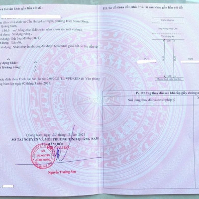 Bán Lô Đất B3.05 Gđ 1 Dự Án Chợ Lai Nghi 156m2 Sổ Chính Chủ