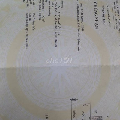 Bán Lô Đất 2 mặt tiền Đông Phú - Đại Hiệp