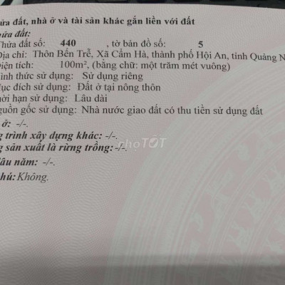 Bán đất thôn Đồng Nà