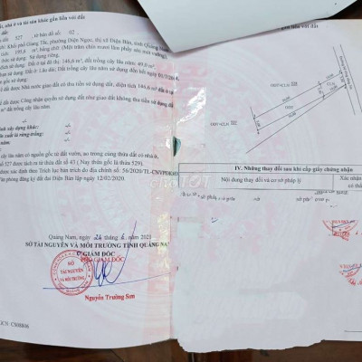 Bán Đất Điện Ngọc 195m2