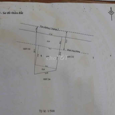 Chính chủ bán LÔ ĐÔI mặt tiền đường 3 THÁNG 2